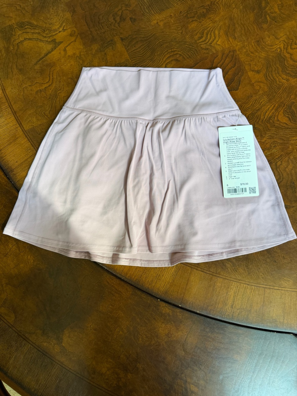 Lululemon align high-rise skirt NWT size 6 color is rose blush